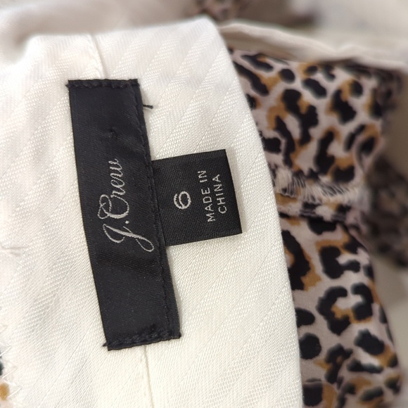 Wide-leg cropped pant in leopard-print silk - Picture 4 of 6